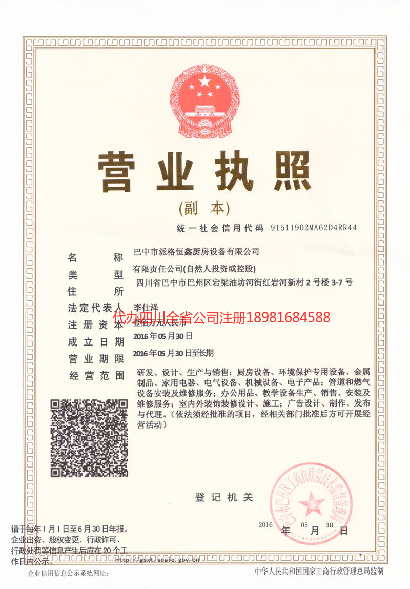 西安西安派格恒鑫厨房设备有限公司